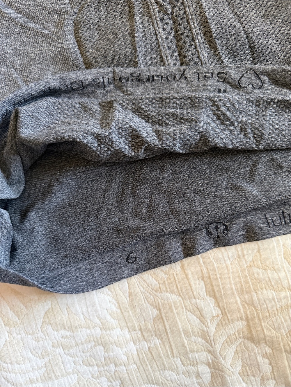 lululemon athletica charcoal heather racerback tank - Picture 2 of 3